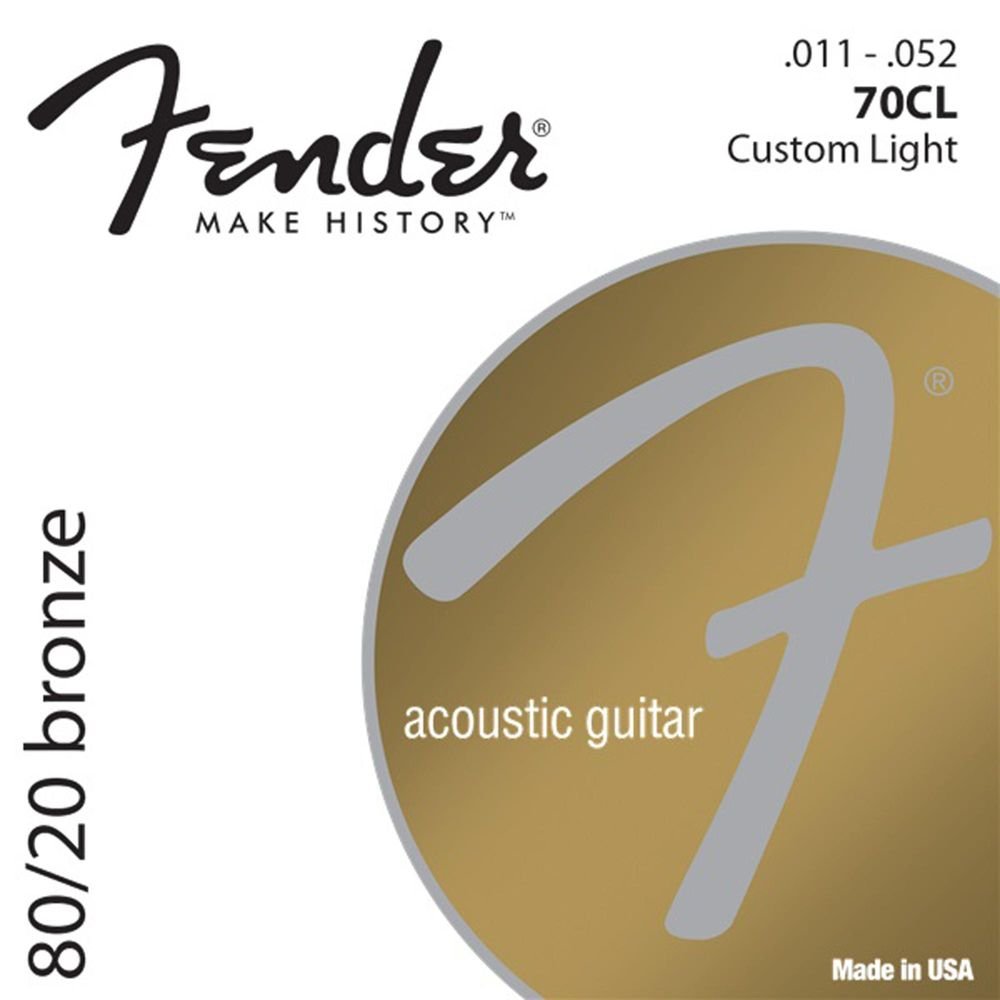 Encordoamento Para Violão Aço .011 70CL Bronze FENDER Un.Venda: PC/1