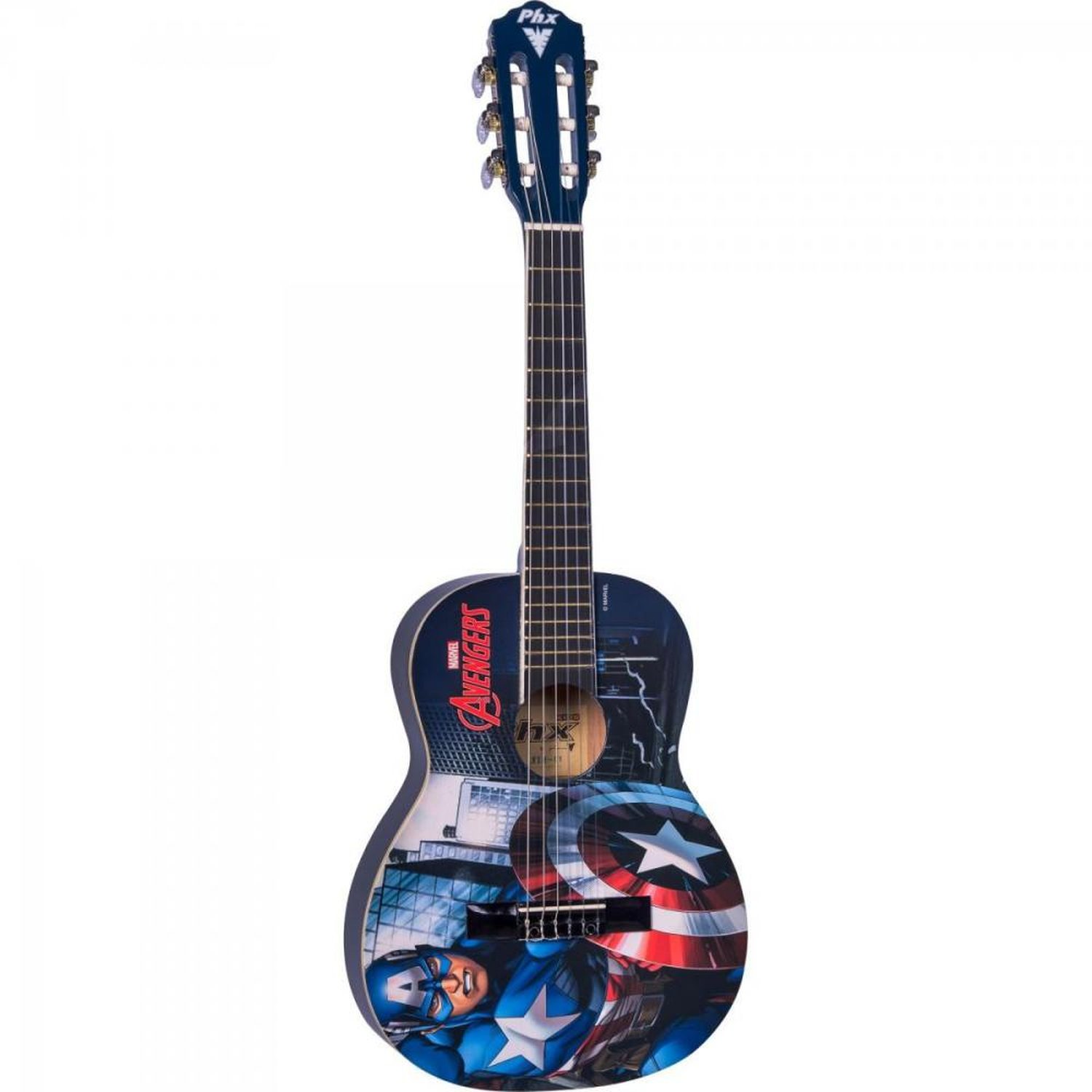 Violão Acústico Infantil Nylon 30" (1/4) Marvel Capitão América VIM-C1 PHX Un.Venda: PC/1