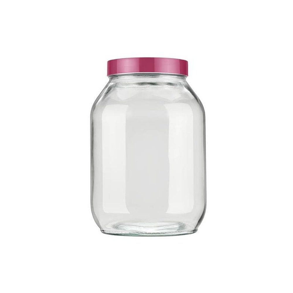 Pote Vidro 2,5L Redondo com Tampa Cores Sortidas Invicta