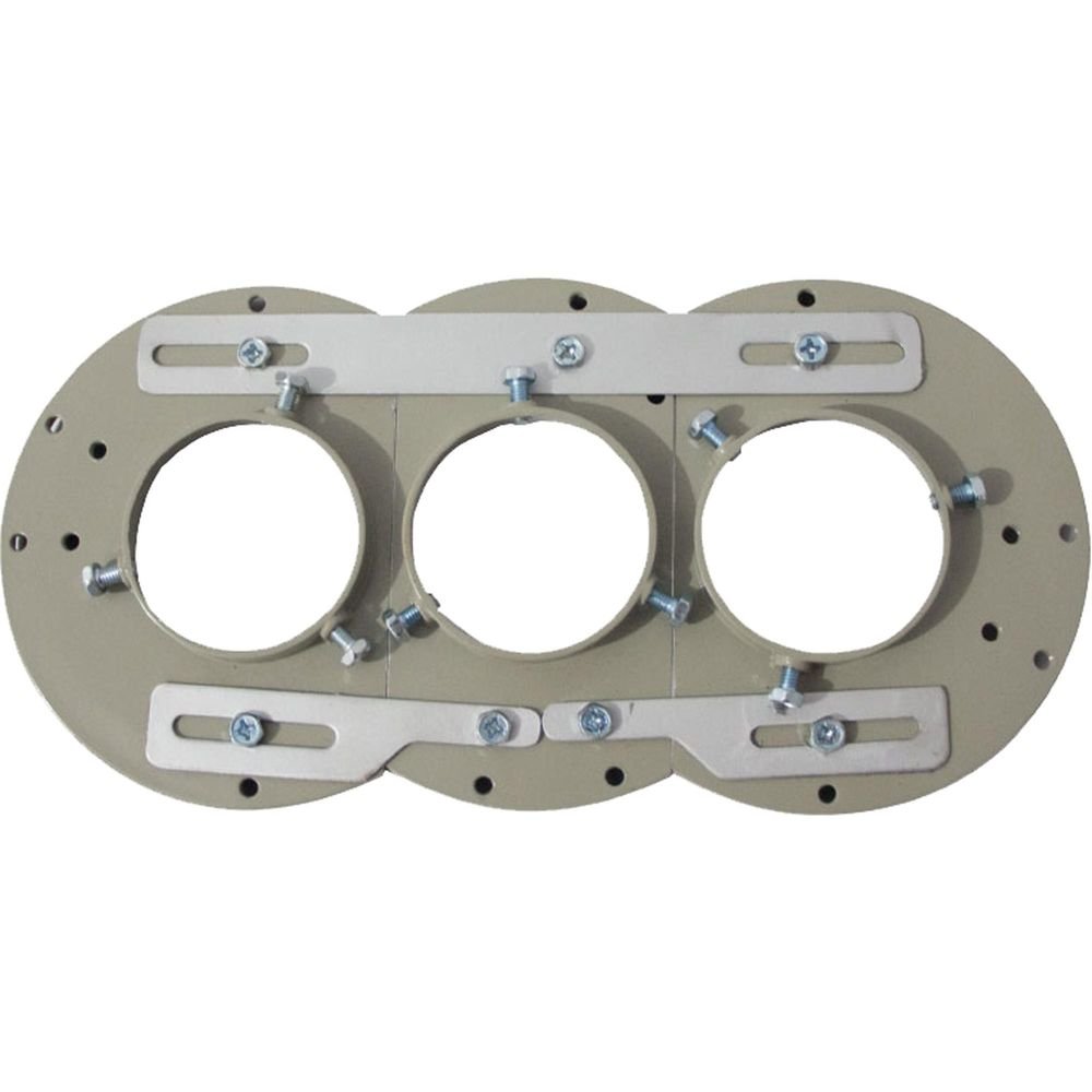 Suporte LNBF Carona Triplo C1/C2/C3 Cinza BEDINSAT Un.Venda: PC/1