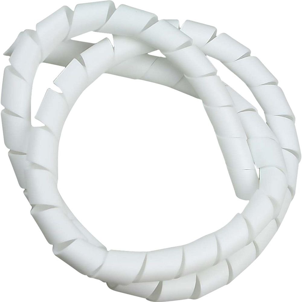 Fita Espiral para Organizador de Cabos 1" 2 Mts Branco HELLERMANN Un.Venda: PC/1