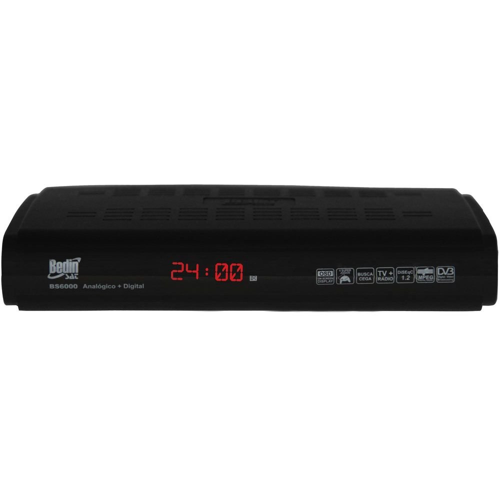 Receptor Anadigi BS 6000 Preto BEDINSAT Un.Venda: PC/1