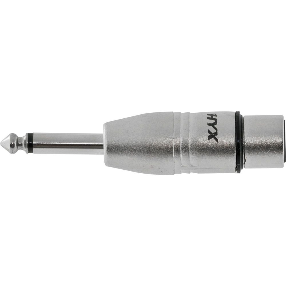 Adaptador XLR F x P10 M Mono HA014 HYX Un.Venda: PC/1
