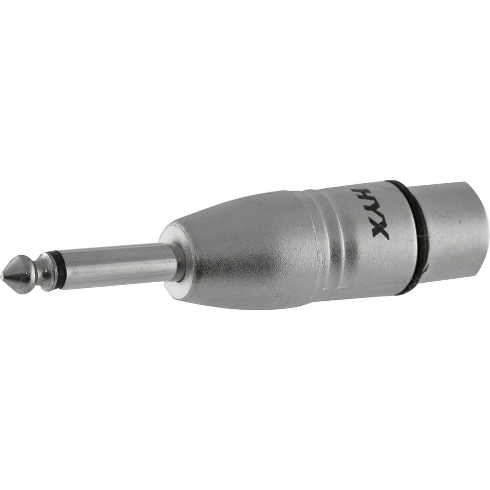 Adaptador XLR F x P10 M Mono HA014 HYX Un.Venda: PC/1