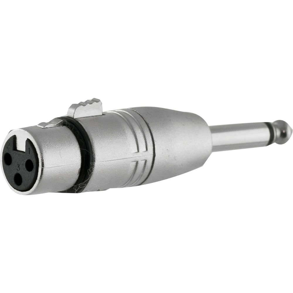 Adaptador XLR F x P10 M Mono HA014 HYX Un.Venda: PC/1