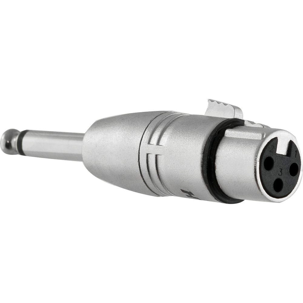 Adaptador XLR F x P10 M Mono HA014 HYX Un.Venda: PC/1