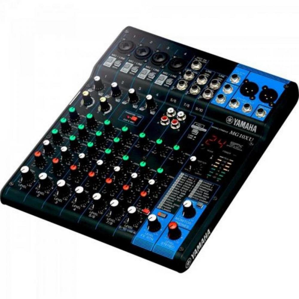 Mesa de Som Analógica 10 Canais MG10XU Preta YAMAHA Un.Venda: PC/1
