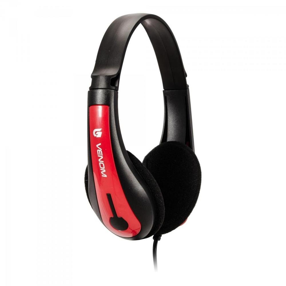 Headset Gamer PC/XBOX 360 SPIDER VENOM SHS-701 Preto/Vermelho FORTREK Un.Venda: PC/1