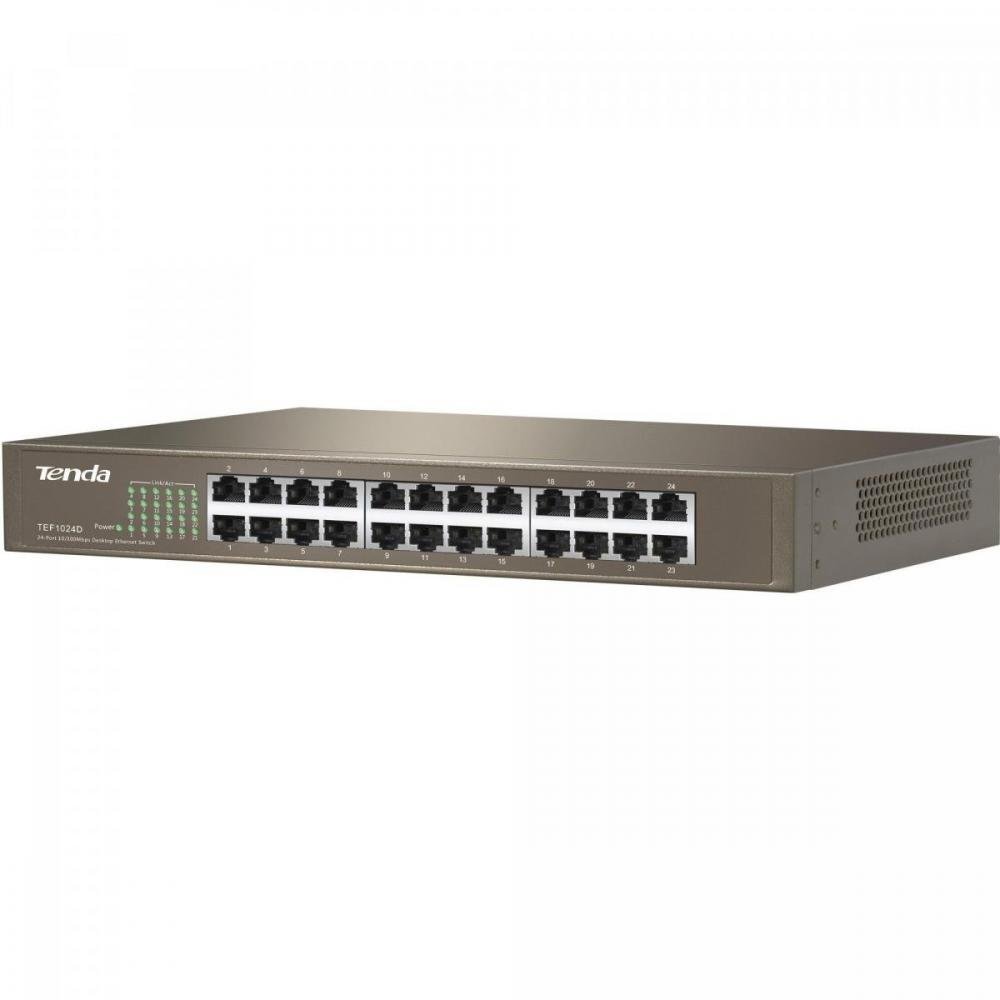 Switch 24 Portas 100MBPS TEF1024D TENDA Un.Venda: PC/1
