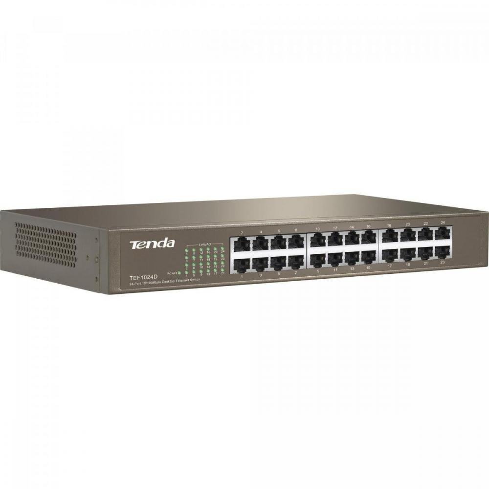 Switch 24 Portas 100MBPS TEF1024D TENDA Un.Venda: PC/1
