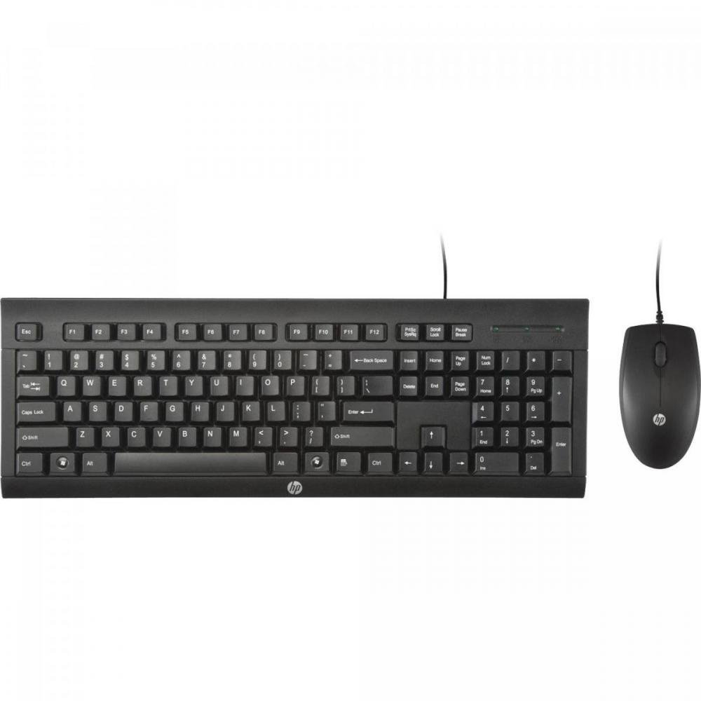 Kit Teclado + Mouse USB C2500 Preto HP