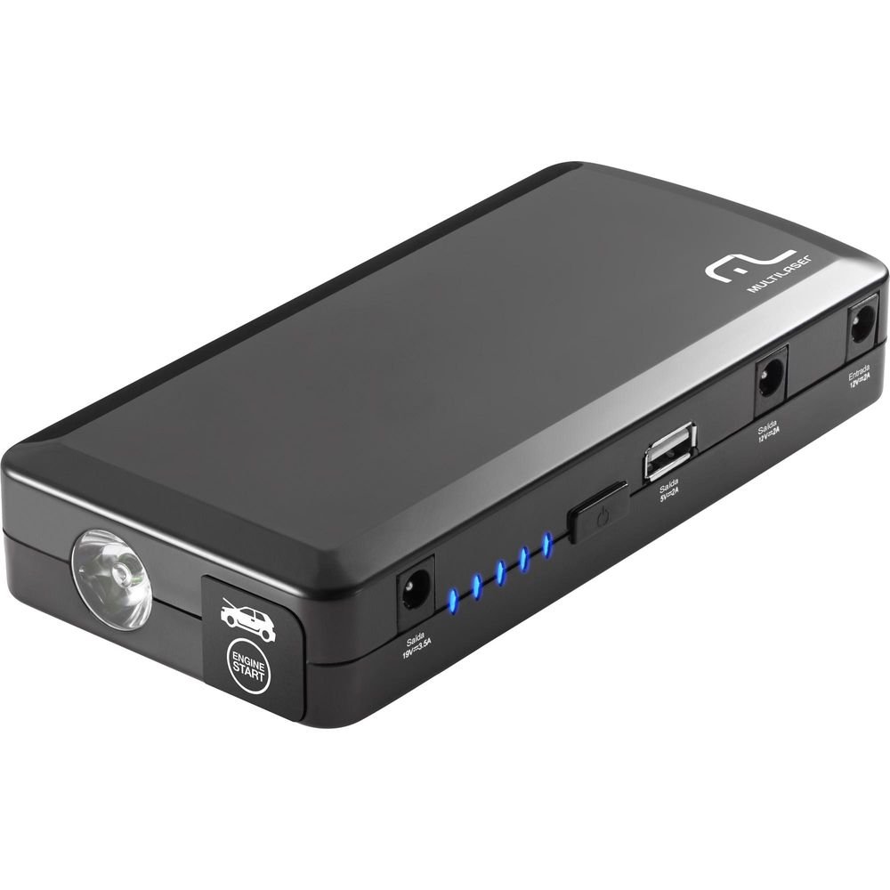 Mini Auxiliar de Partida Automotivo 3 em 1 AU606 MULTILASER Un.Venda: PC/1