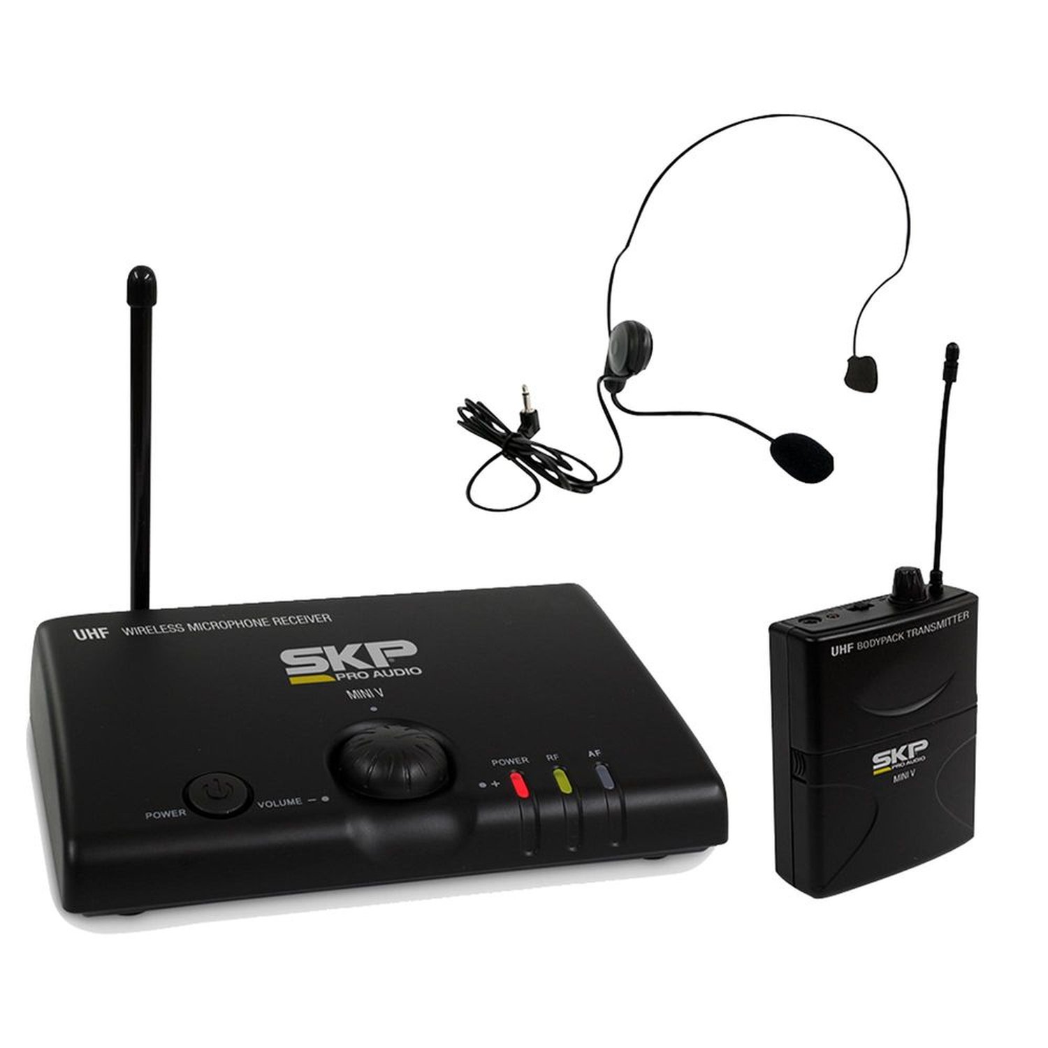 Microfone sem Fio Auricular Bivolt MINI-V Preto SKP Un.Venda: PC/1