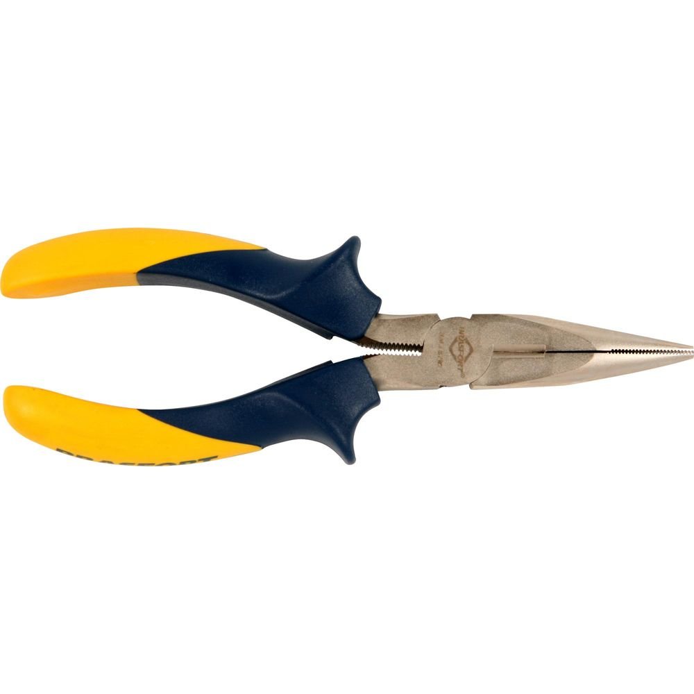 Alicate Bico Reto Polido 6" Amarelo/Azul Brasfort