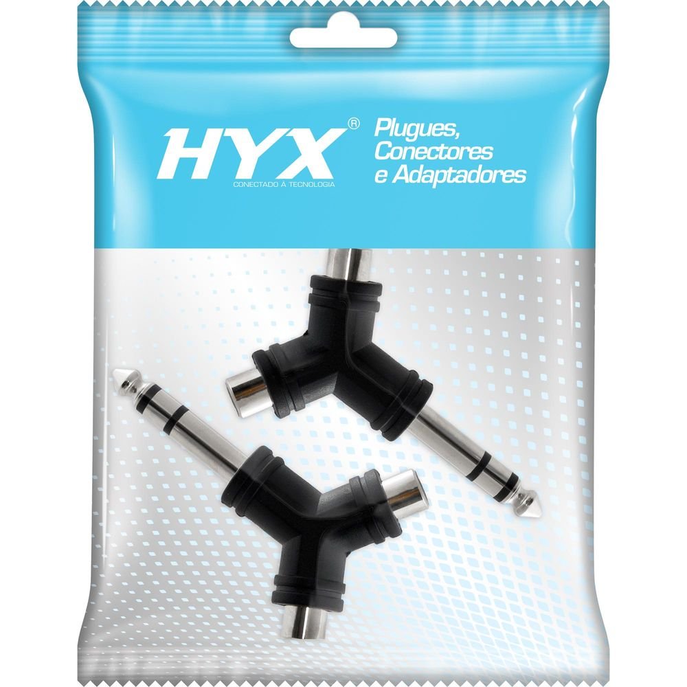 Adaptador 2RCA F x P10 M Estéreo HA048 HYX Un.Venda: MVA/2