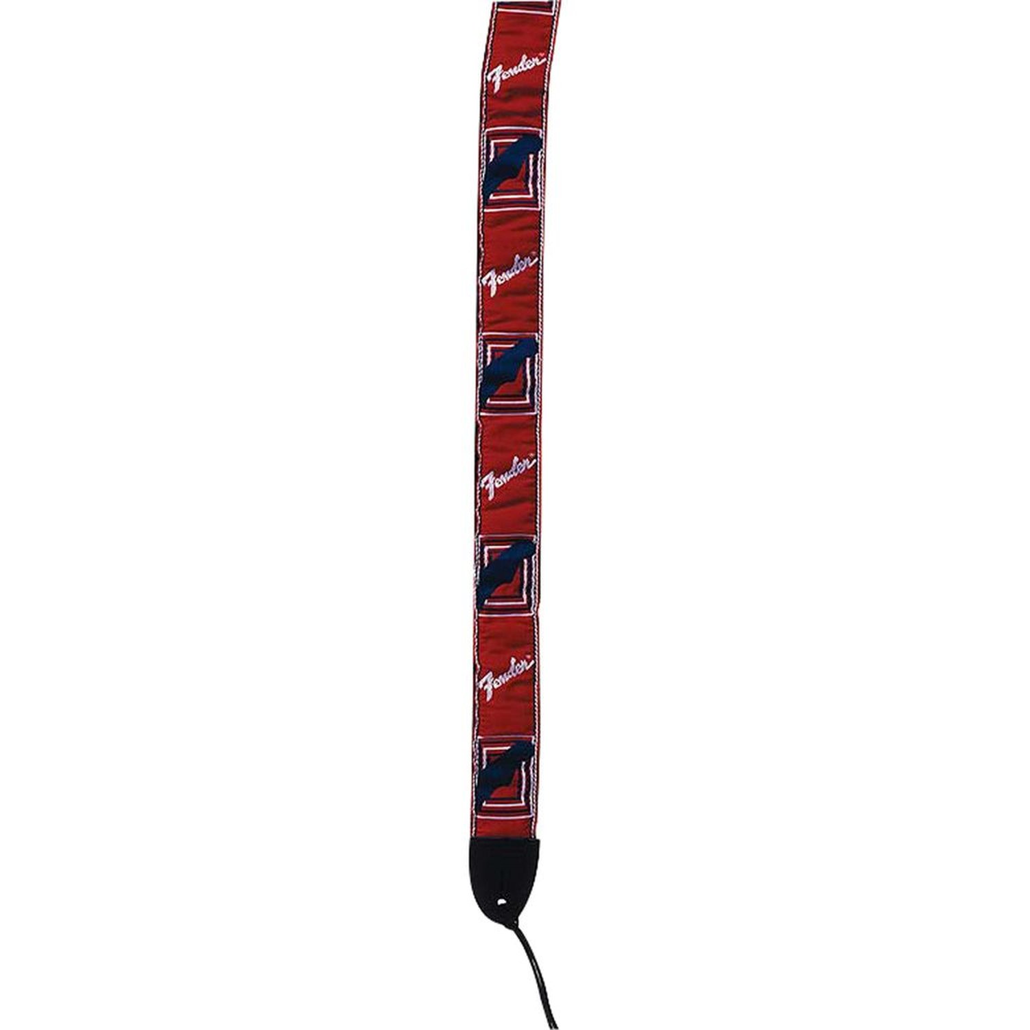 Correia para Instrumentos Nylon Vermelha Logo Branca FENDER Un.Venda: PC/1