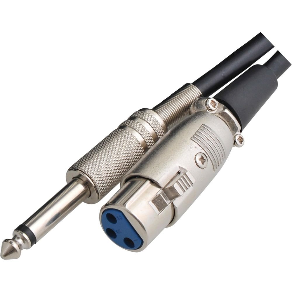 Cabo para Microfone XLR(F) x P10 10M CBMC0002 Preto STORM Un.Venda: PC/1