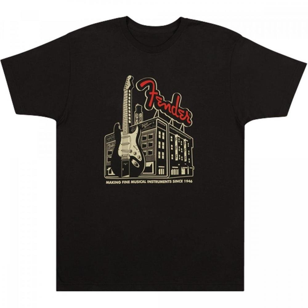 Camiseta AMP Building "G" Coal FENDER Un.Venda: PC/1