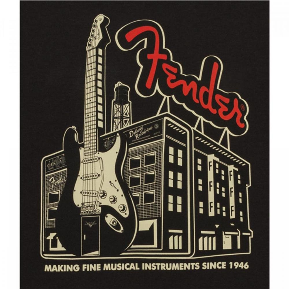 Camiseta AMP Building "G" Coal FENDER Un.Venda: PC/1