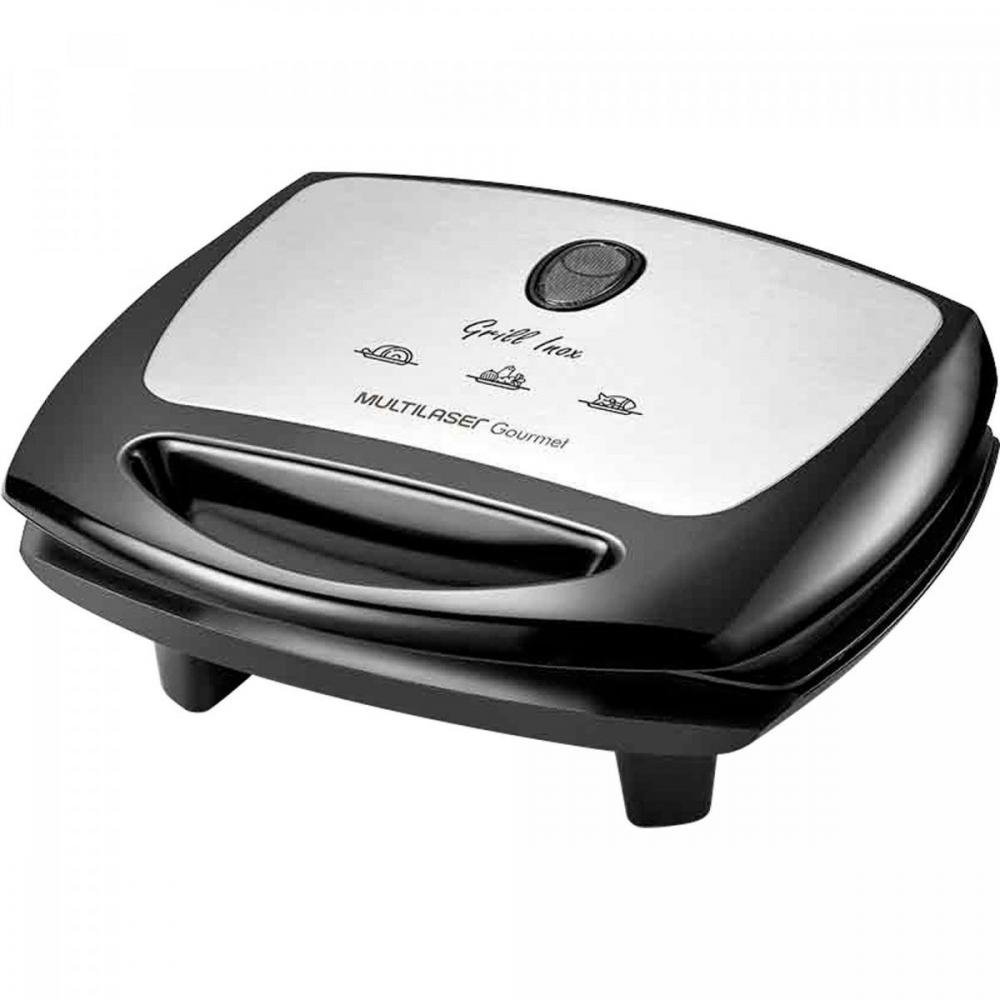 Sanduicheira e Grill 1200W 127V CE11 Inox MULTILASER Un.Venda: PC/1