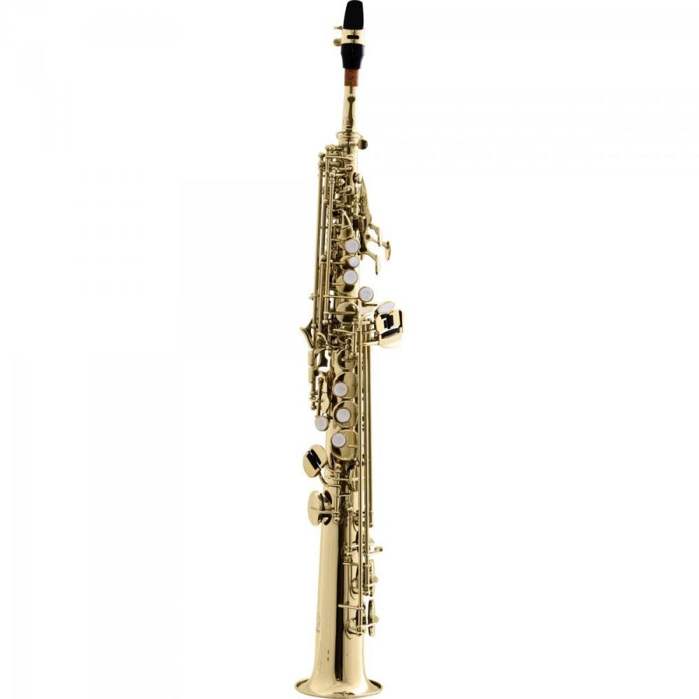 Saxofone Soprano Reto Bb HST410L Laqueado HARMONICS Un.Venda: PC/1