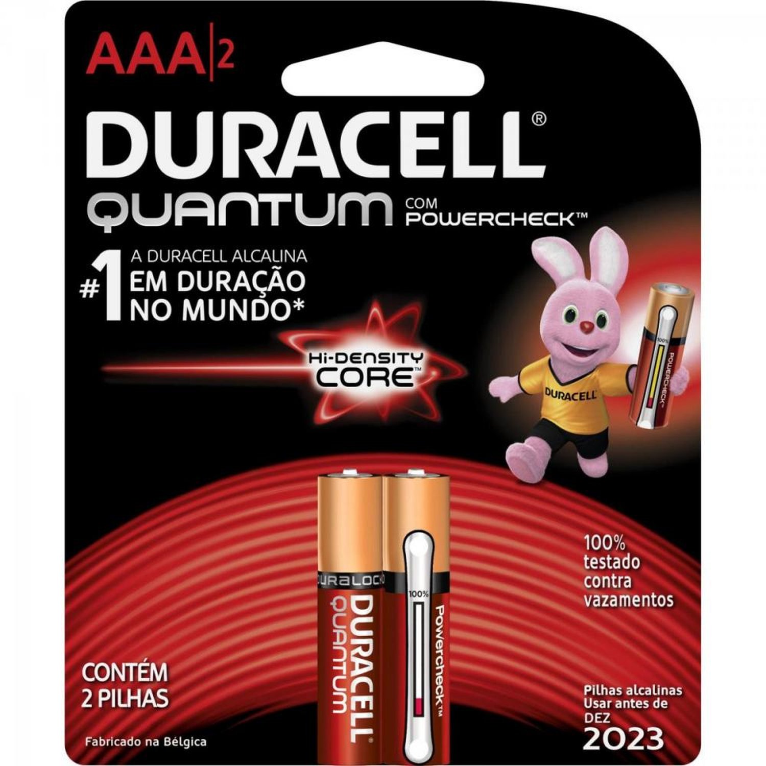 Pilha Quantum AAA (Caixa c/36 pilhas)(Cartela c/2 pilhas) DURACELL Un.Venda: BLI/36