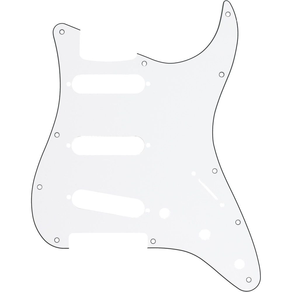 Escudo para Guitarra Stratocaster SSS Branco FENDER Un.Venda: PC/1