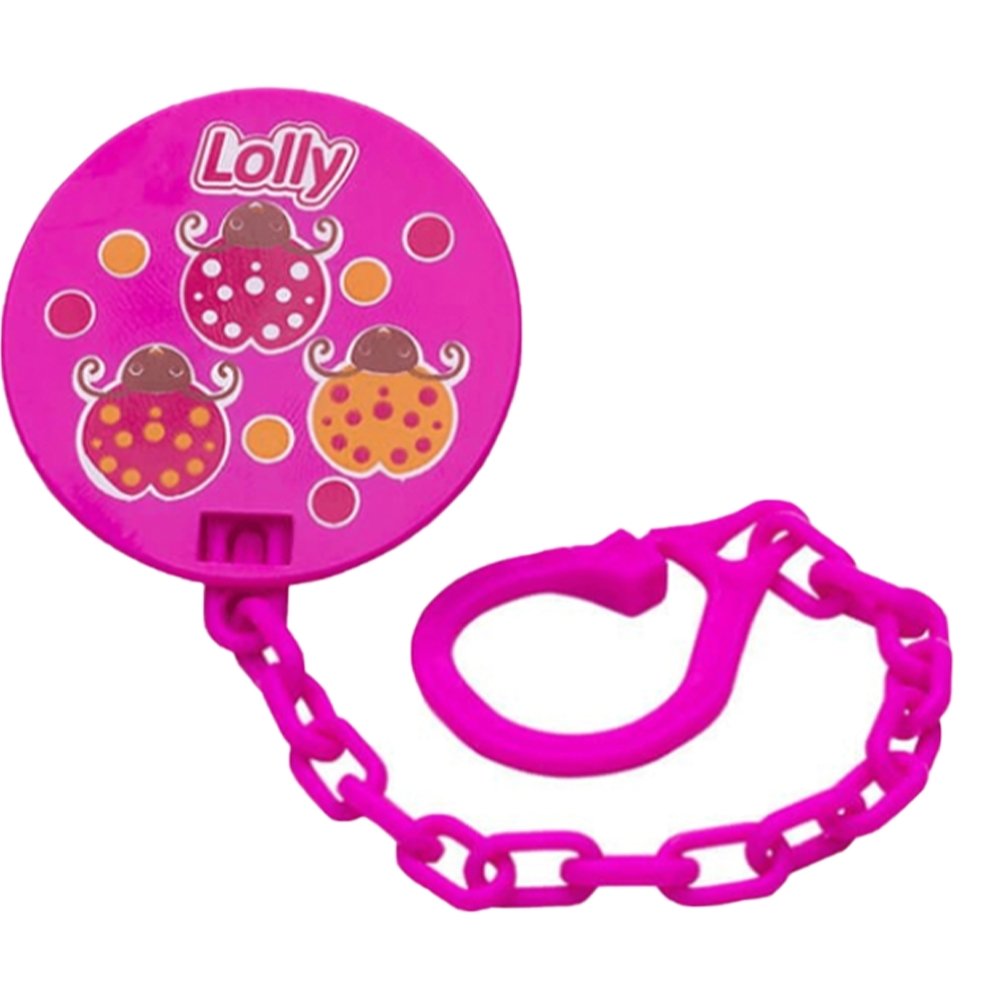 Prendedor Chupeta Lolly Nenny Viva 1 Unidade Rosa