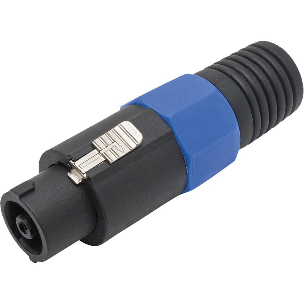Conector Speakon de Linha Macho 4 Pólos PGSP0002 Preto/Azul STORM Un.Venda: MVA/10