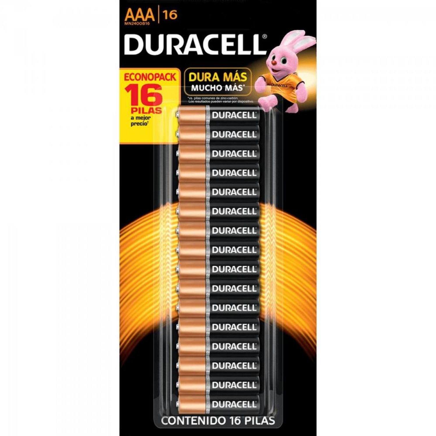 Pilha Alcalina Palito Aaa (Cartela C/ 16 Pilhas) Duracell Un.Venda: Car/16