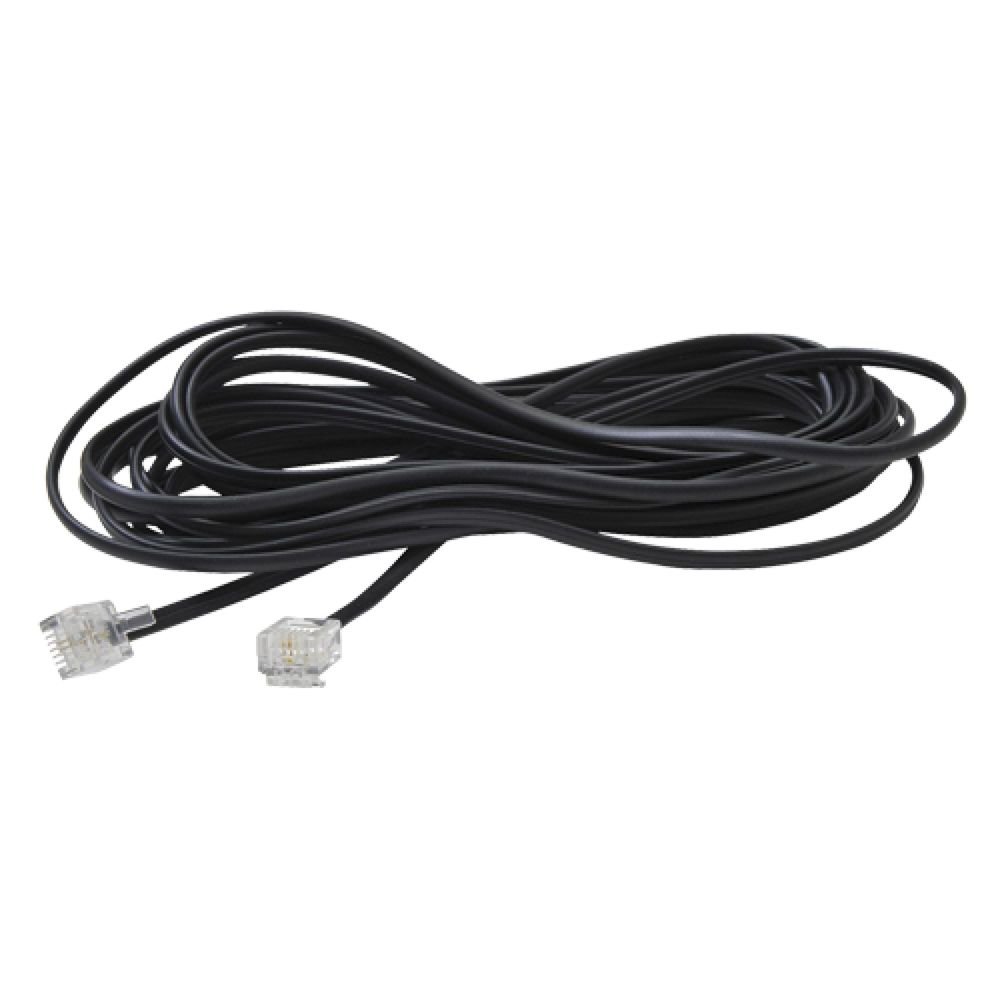 Extensão para Telefone/Fax RJ11 5 Metros 6X2 Preto GENÉRICO Un.Venda: DEZ/10