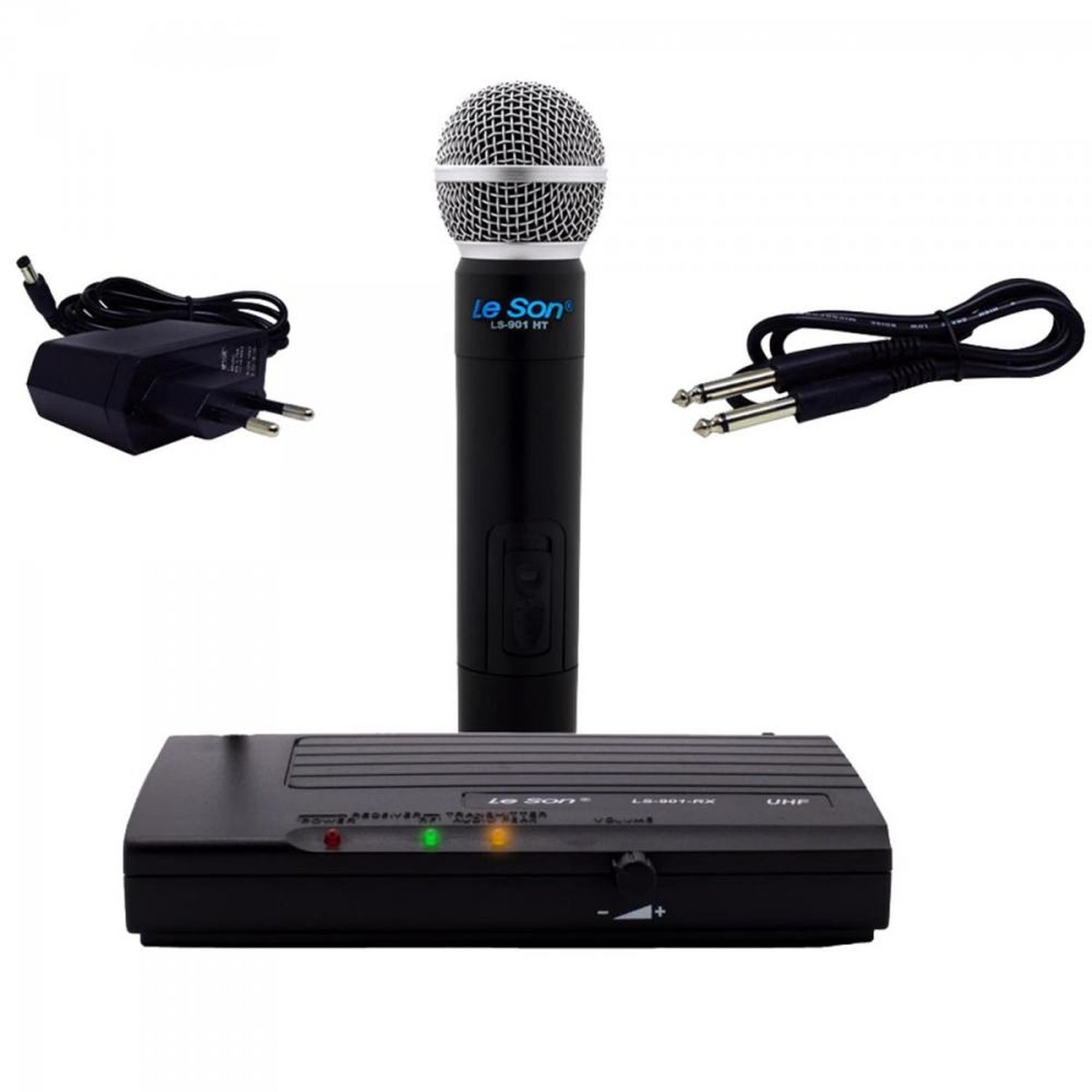 Microfone sem Fio fonte Bivolt LS901HT Preto Leson