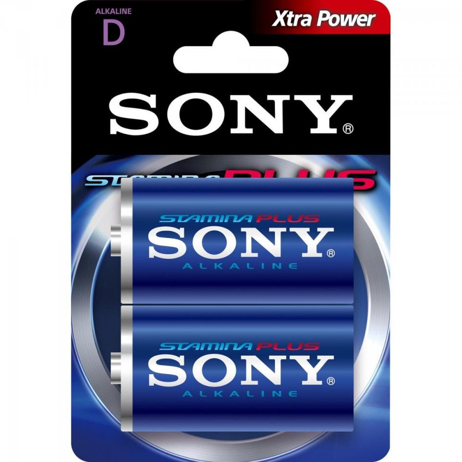 Pilha Alcalina D Stamina Plus AM1-B2A (Caixa c/24 pilhas)(Cartela c/2 pilhas) SONY <br/> Un.Venda: