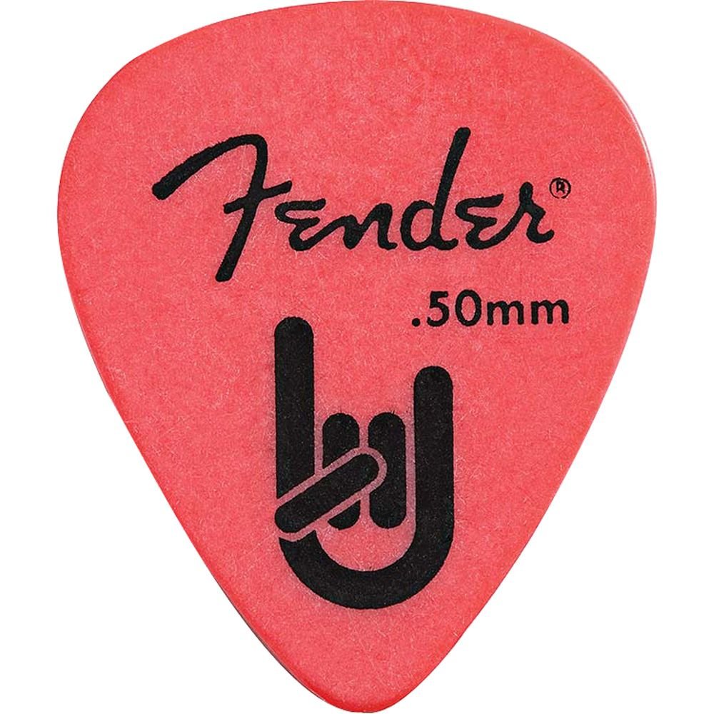 Palheta Rock-On Touring Pick 0.50 Thin Red FENDER Un.Venda: MVA/12
