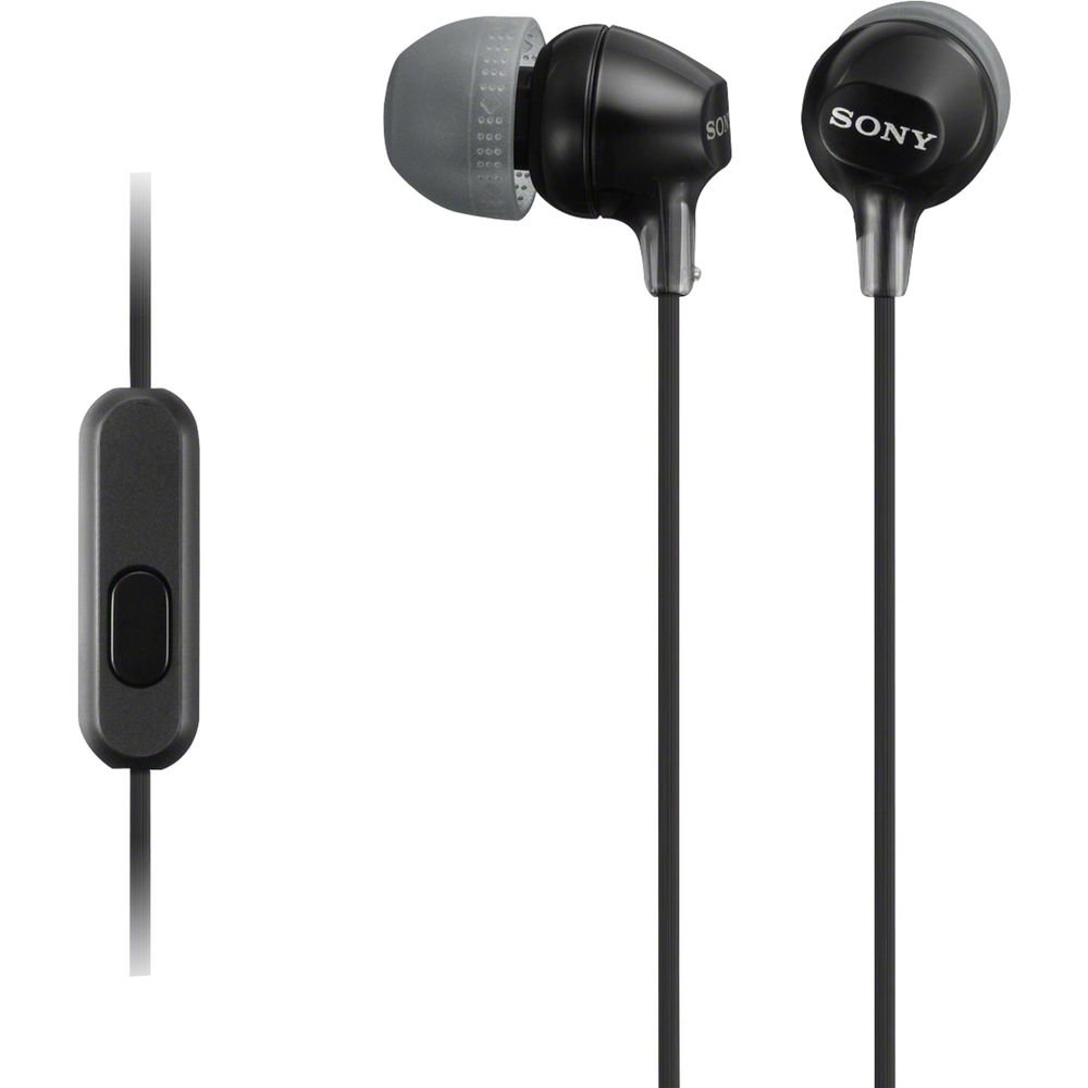 Fone de Ouvido Intra-Auricular com Microfone MDR-EX15AP Preto SONY Un.Venda: PC/1