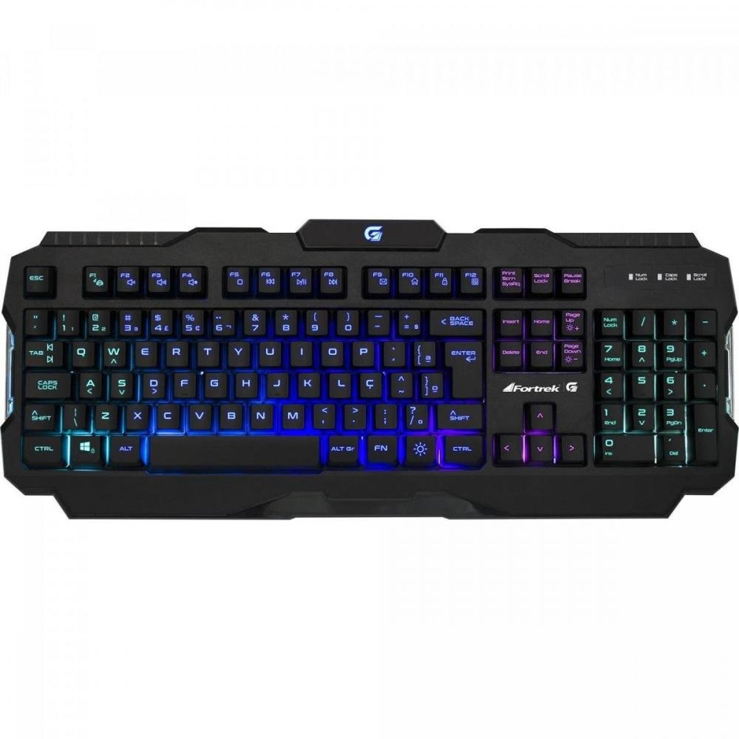 Teclado Gamer Pro K3 RGB Preto FORTREK Un.Venda: PC/1