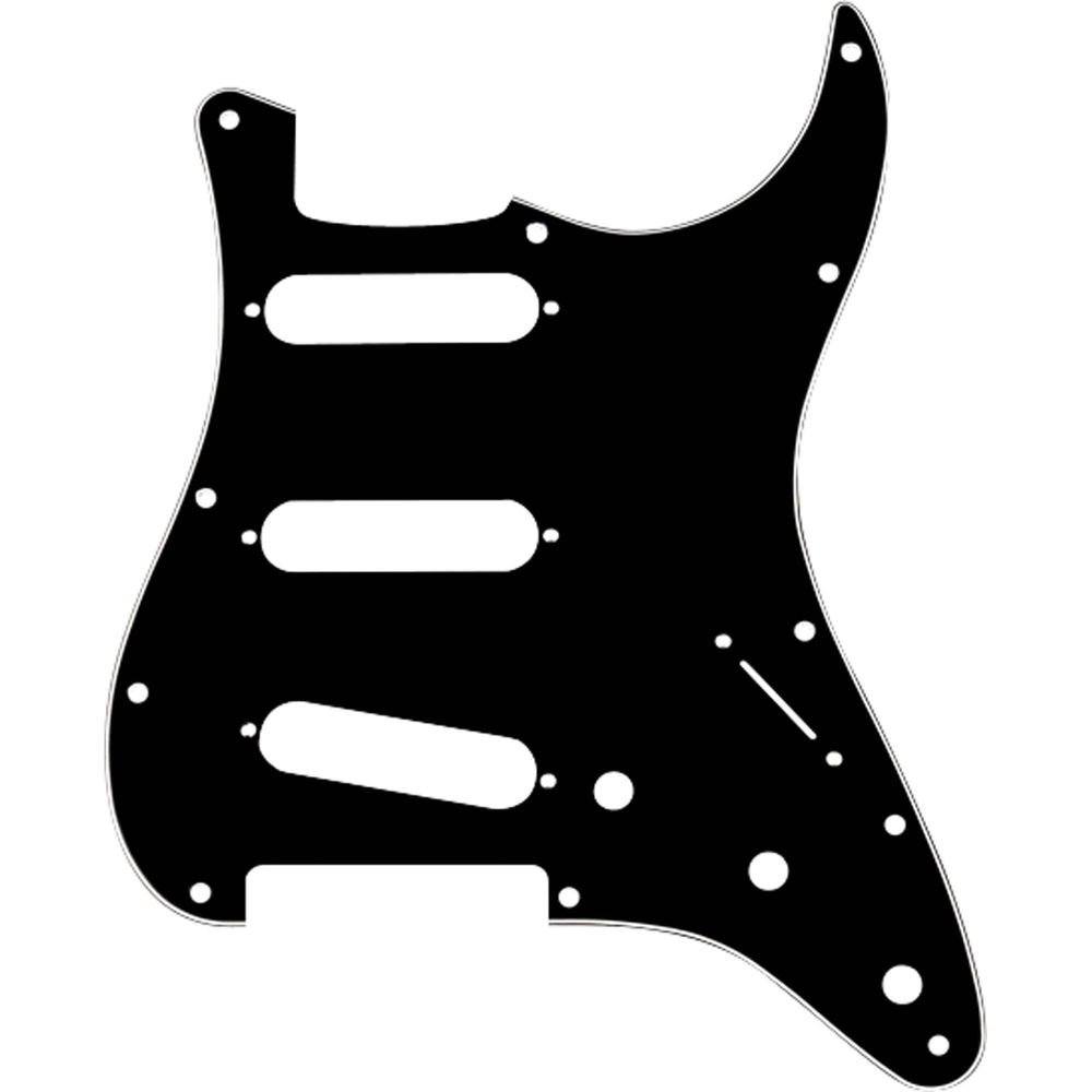Escudo para Guitarra Stratocaster SSS Preto FENDER Un.Venda: PC/1