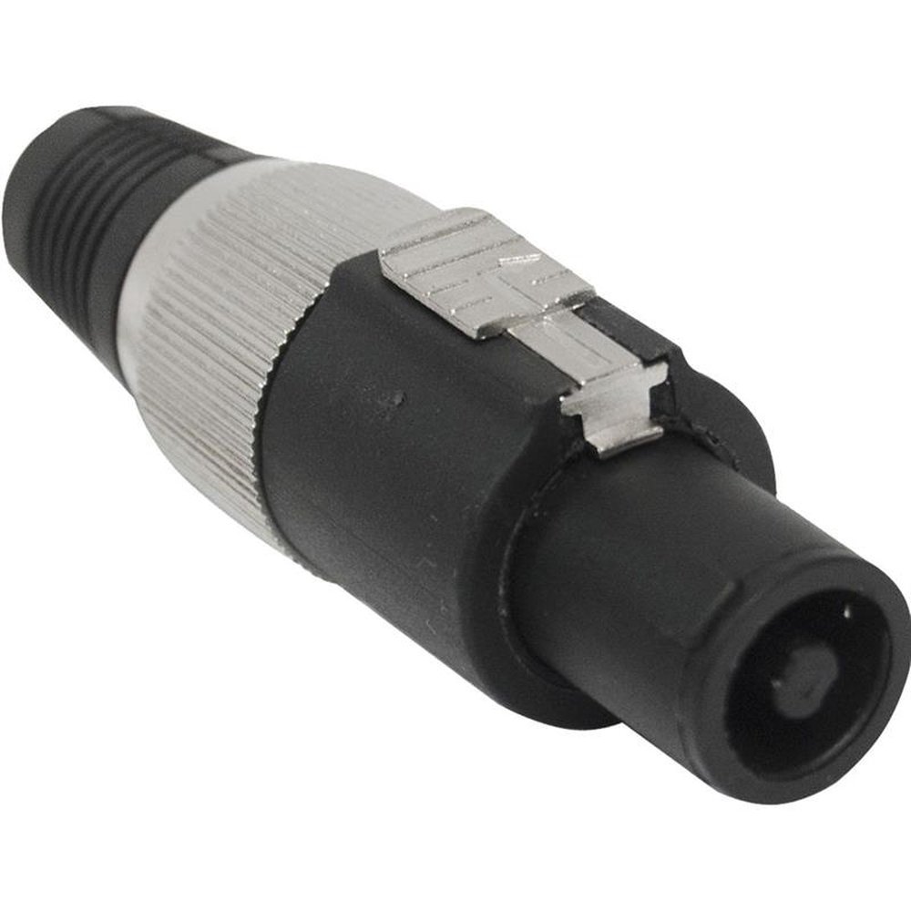Conector Speakon de Linha Macho 4 Pólos PGSP0004 Preto/Cinza STORM Un.Venda: MVA/10