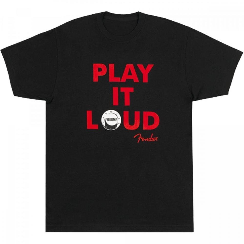 Camiseta Play It Loud "M" Preta Fender Un.Venda: PC/1
