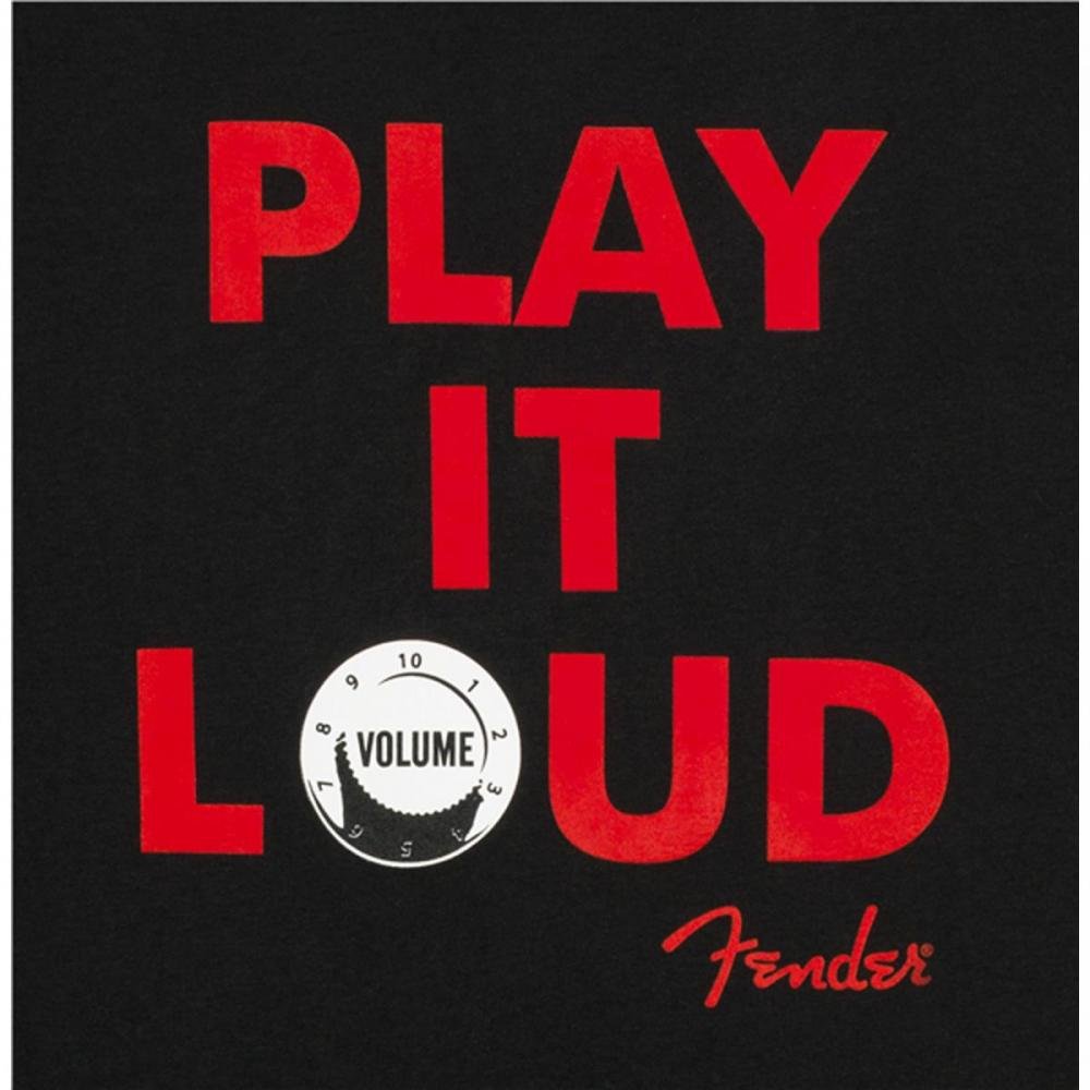 Camiseta Play It Loud "M" Preta Fender Un.Venda: PC/1