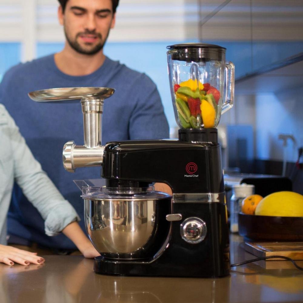 Batedeira Planetária 1000W 220V BA2001P Preta MASTERCHEF Un.Venda: PC/1