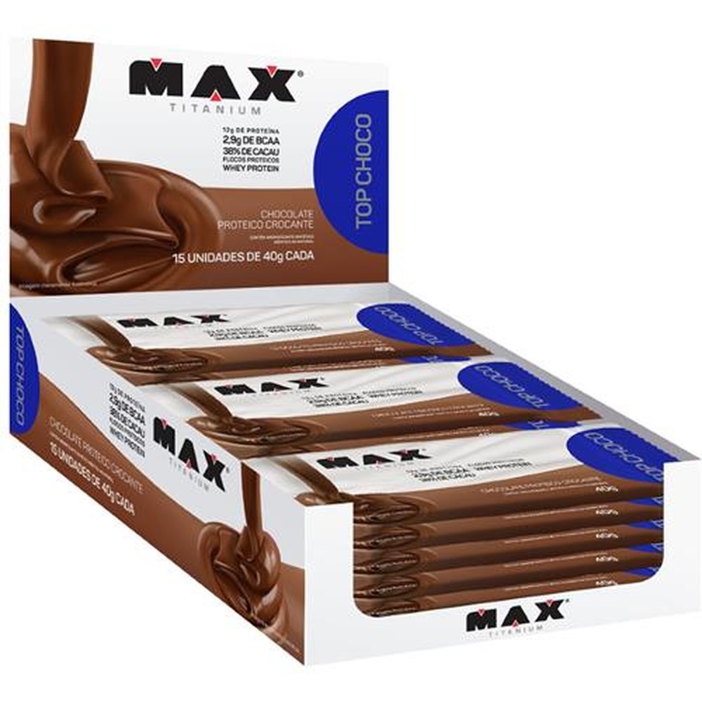 Top Choco 40G Chocolate Max Titanium (Emb. contém 15 und. de 40g)