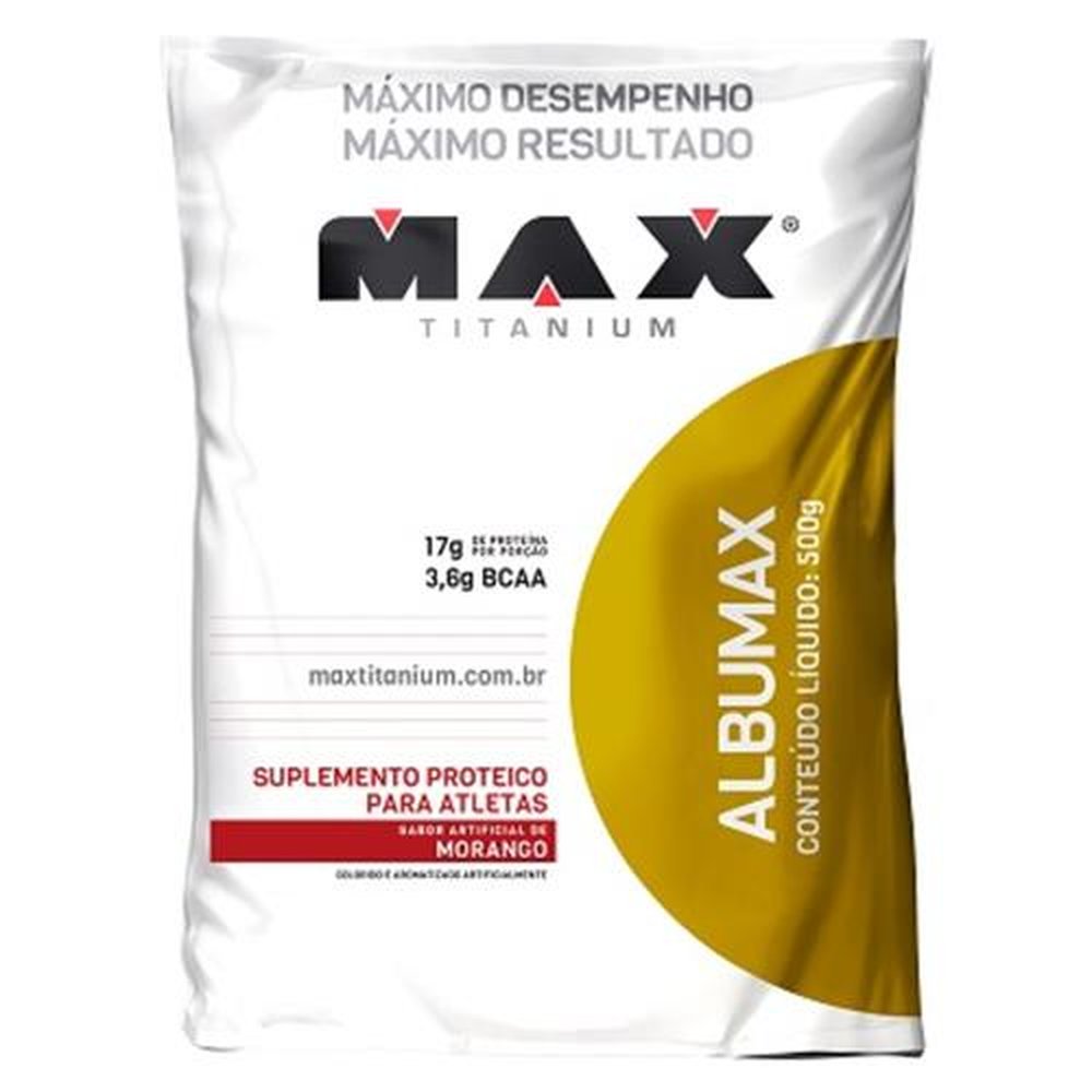 Albumax 100% 500G Morango Max Titanium