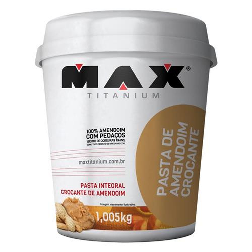 Pasta De Amendoim Crocante Integral 1,05Kg Max Titanium