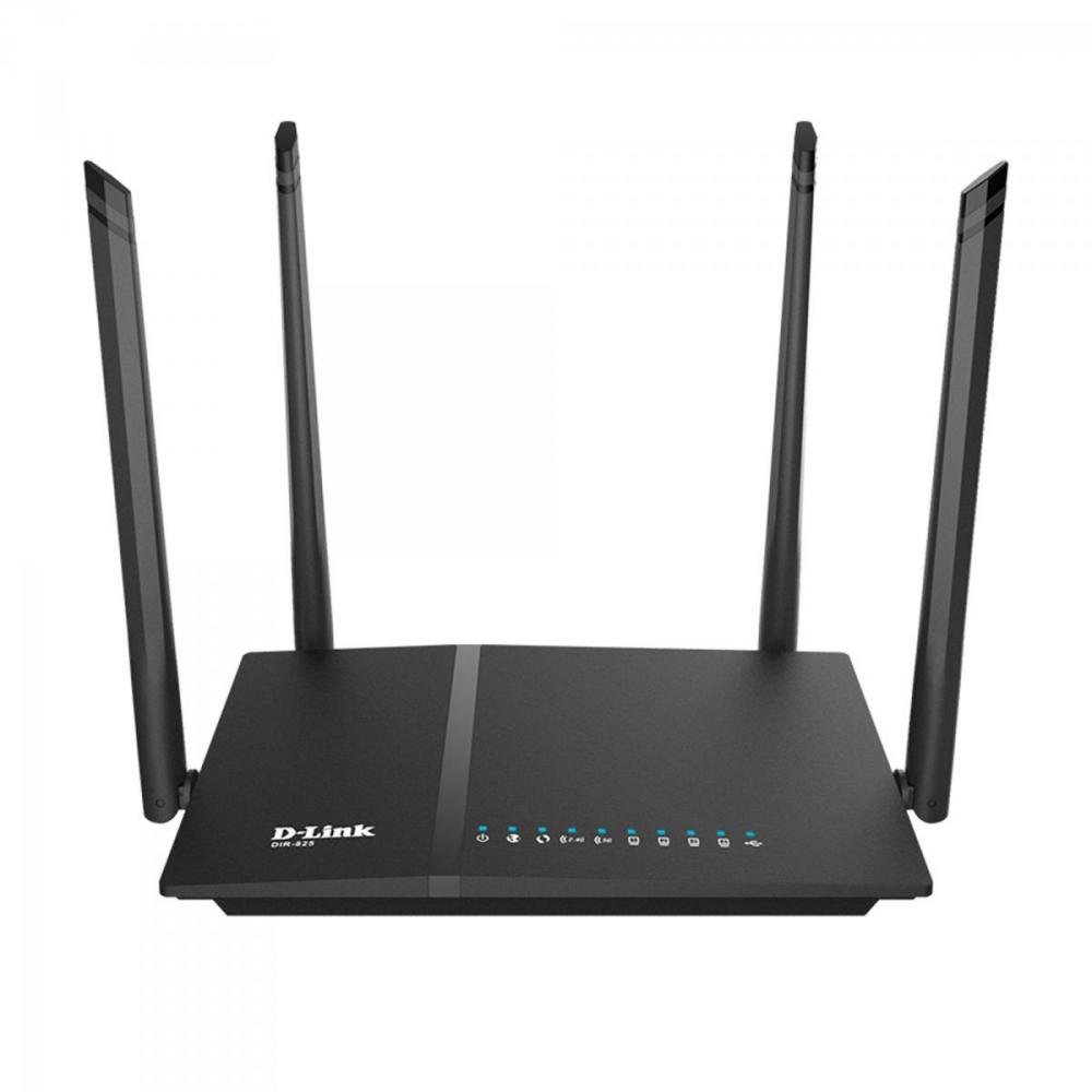 Roteador Wireless 1200Mbps DIR-825 Preto D-LINK Un.Venda: PC/1