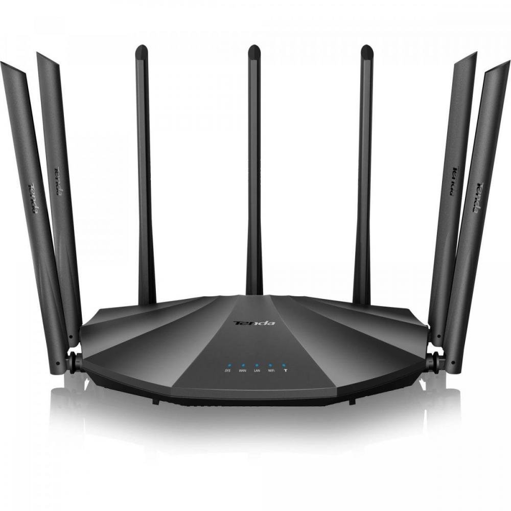 Roteador Wireless Gigabit 1200Mbps Dual Band AC23 Preto TENDA Un.Venda: PC/1