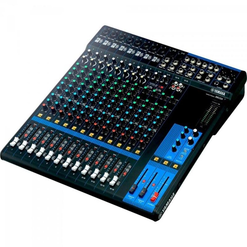 Mesa de Som Analógica 16 Canais MG16 Preta YAMAHA Un.Venda: PC/1