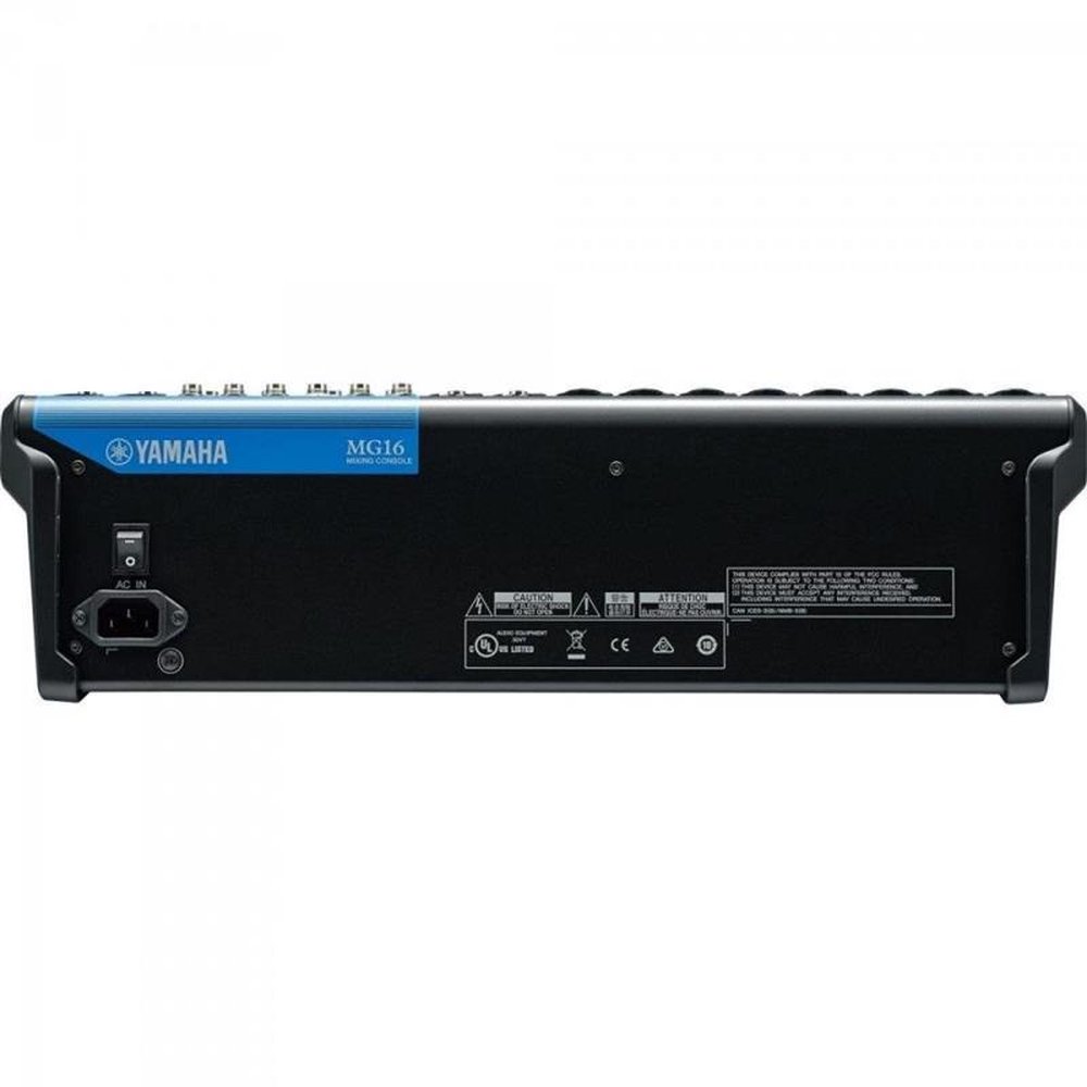 Mesa de Som Analógica 16 Canais MG16 Preta YAMAHA Un.Venda: PC/1