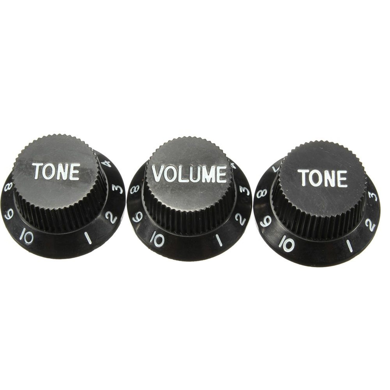 Set de Knobs para Guitarra Stratocaster VTT Preto FENDER Un.Venda: PC/1
