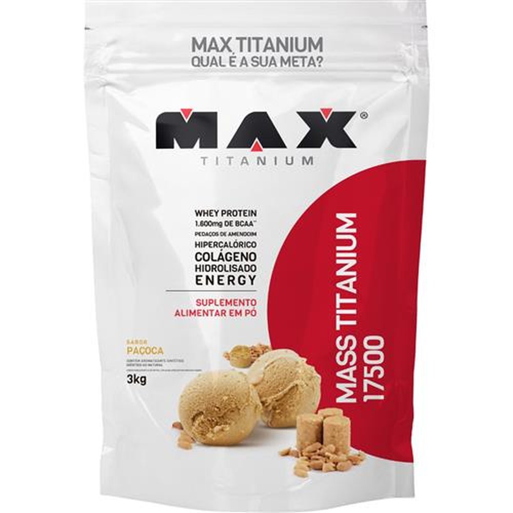 Mass Titanium 17500 3Kg (Refil) Paçoca Max Titanium